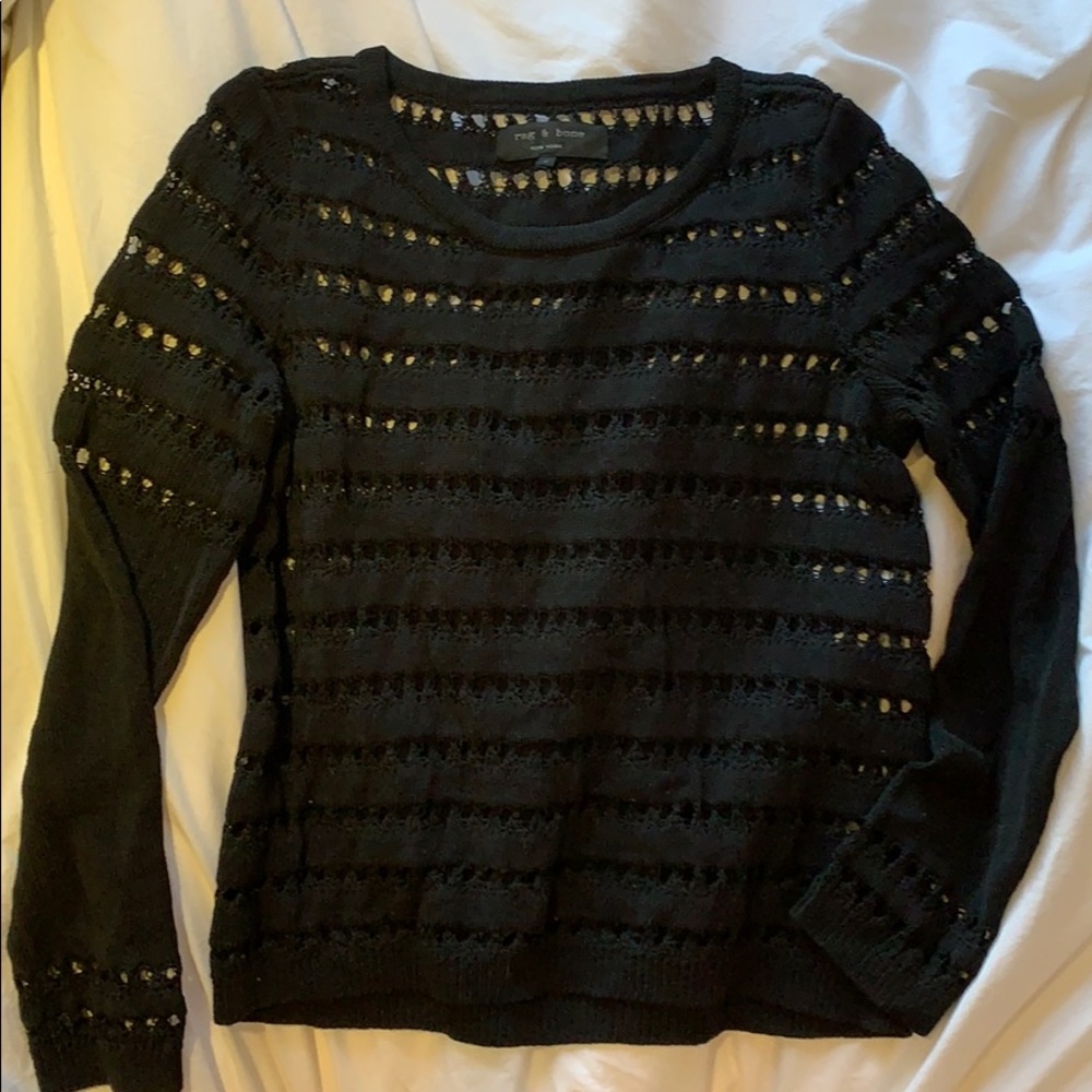 Rag & Bone Black Sweater Small
